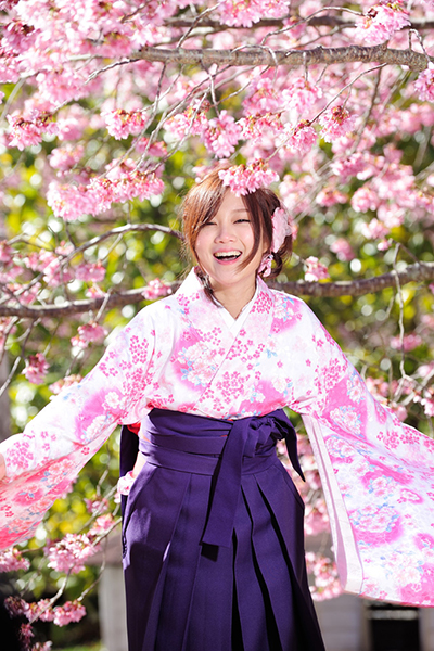 sakura hakama kimono