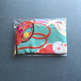 Vintage kimono make up bag