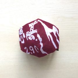 japanese tenugui mask maroon yama