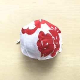 japanese tenugui mask ume flower red